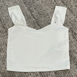 Abercrombie & Fitch White Sweetheart Tank (Size XS)